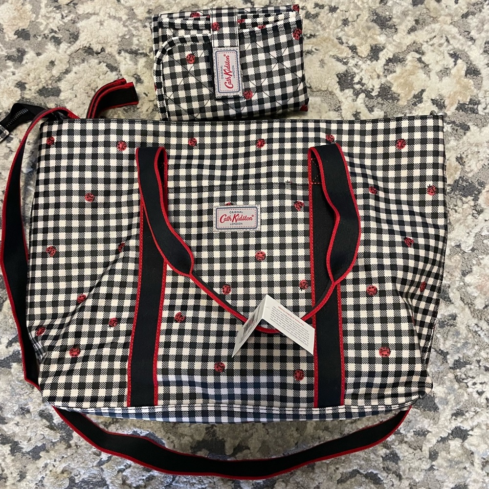 NWT Cath Kidston Diaper Bag/Baby Bag with Stroller Straps and Changing Pad